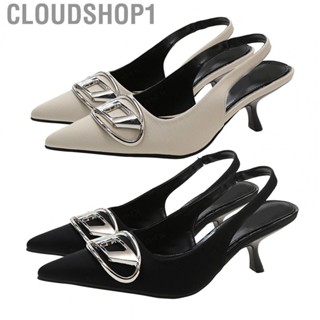 Cloudshop1 Heel Sandals  Pointed Close Toe Easy Cleaning Women High Heels Versatile for Summer