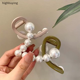 [highbuying] กิ๊บติดผมพลาสติก รูปกล้วย ประดับไข่มุก ไม่สมมาตร กันลื่น หรูหรา แฟชั่นฤดูร้อน สําหรับผู้หญิง สินค้าใหม่