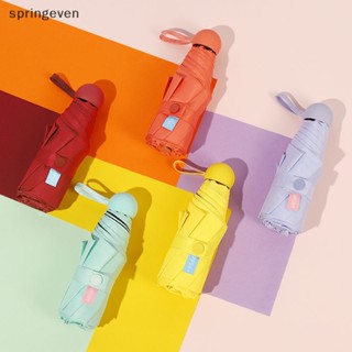 [springeven] ใหม่ พร้อมส่ง ร่มพับ 6 แฉก ขนาดเล็ก พับได้ ป้องกันรังสียูวี แฟชั่นสําหรับผู้หญิง 2023