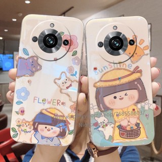 พร้อมส่ง เคสโทรศัพท์มือถือแบบนิ่ม กันกระแทก ลายการ์ตูนเด็กผู้หญิง ดวงอาทิตย์ สําหรับ Realme11 Pro Realme 11 Pro + Plus 5G 2023 Realme 11 Pro 5G