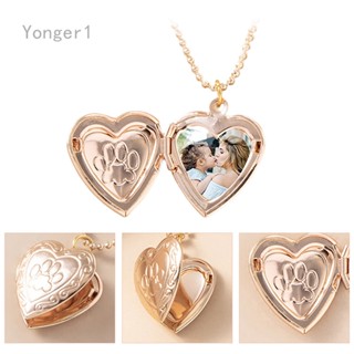 Yonger จี้สร้อยคอ รูปหัวใจ เปิดได้