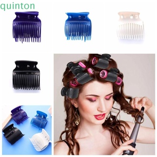 QUINTON 12 ชิ้น / เซต ร้อน ลูกกลิ้ง กิ๊บติดผม, สีขาว ย้อมผม ดัด ฉนวนกันความร้อน คลิป, แต่งหน้า สีดํา ที่ม้วนผม กรงเล็บ หนีบ สําหรับมืออาชีพ