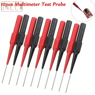 【ONCEMOREAGAIN】Test Probes 10pcs/kit 1A Copper Body Micro Pin Multimeter Testing Lead