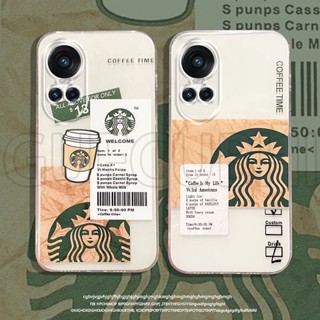 เคสOPPO Reno10 Pro Reno 10 Reno10 Pro+ 5Gมือถือ ซิลิโคนนิ่ม แบบใส ลายกาแฟ ดาว บัคส์ แฟชั่น สําหรับ เคสโทรศัพท์OPPO Reno10 Pro 5G