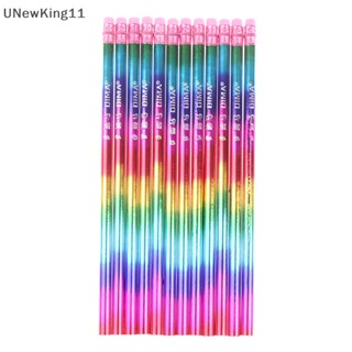 Unewking ดินสอไม้ ป้องกันฝน เป็นมิตรกับสิ่งแวดล้อม สีสดใส สําหรับโรงเรียน 12 ชิ้น