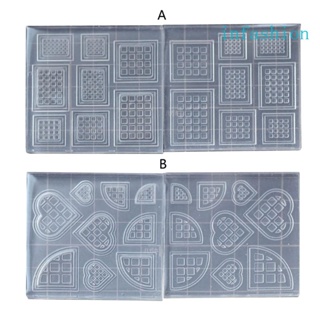 Inf แม่พิมพ์ซิลิโคน สองด้าน ขนาดเล็ก สําหรับทําวาฟเฟิล คุกกี้ บิสกิต ช็อคโกแลต ฟองดองท์ เบเกอรี่