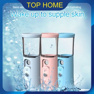 ไฟหลากสี Diamond Spray Moisturizer Facial Humidifier Face Steamer Cold Spray Small Portable Beauty Oxygen Injection Device Water Replenishment Meter Top1Store