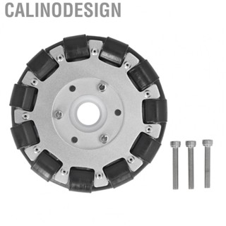 Calinodesign Double Aluminum Omni Wheel  127mm Rubber Rollers Flexible Omni Directional Wheel  for Maintain