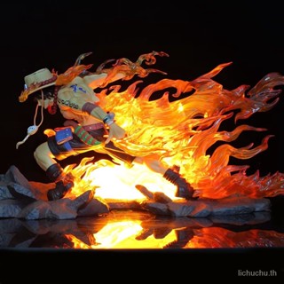 โมเดลฟิกเกอร์ One Piece BadBoy Drift Ace Flame Ace Can Luminous gk สําหรับตกแต่ง CKX6