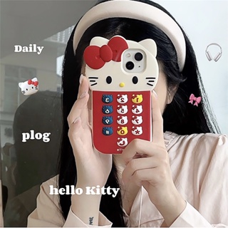 เคสโทรศัพท์มือถือ ซิลิโคน กันกระแทก ลายการ์ตูนแมว kt น่ารัก สร้างสรรค์ สําหรับ Iphone 12 11 13 14 PRO MAX 14 13ProMax 12 13pro 11 14pro