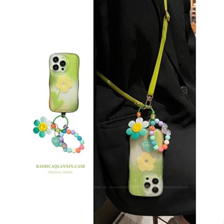 เคสโทรศัพท์มือถือ ป้องกัน ลายดอกทานตะวัน พร้อมสายสะพายข้าง สําหรับ Iphone 14 14promax
