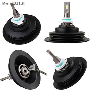 Myriadu ฝาครอบไฟหน้ารถยนต์ LED ยางนิ่ม กันฝุ่น 1 ชิ้น