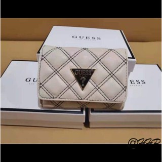 Guess ใหม่ กระเป๋าสตางค์ใบสั้น ทรงคลัทช์ สําหรับผู้หญิง