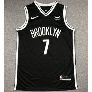 เน็ตตาข่าย NBA Brooklyn ครบรอบ 75 ปี 2022 #7 เสื้อกีฬาบาสเก็ตบอล ปักลาย Kevin Durant Eq8R HKAO สีดํา 729099