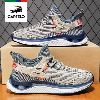 Cardile Crocodile Mens Shoes 2023 New Summer Mens Casual Sneakers Putian Flying Woven Running Mesh Shoes