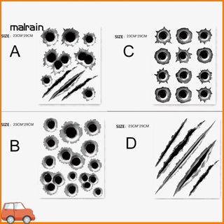 [Ma] สติกเกอร์ ลายรูกระสุนตลก DIY สําหรับติดตกแต่งหมวกกันน็อค รถจักรยานยนต์ รถยนต์
