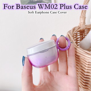 【ส่วนลด】เคสหูฟัง แบบนิ่ม ไล่โทนสี สําหรับ Baseus WM02 Plus WM02 Plus