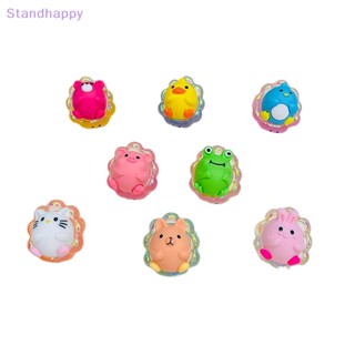 Standhappy ใหม่ พวงกุญแจ จี้ตุ๊กตาเมฆ 3D เรืองแสง ขนาดเล็ก DIY 2 ชิ้น