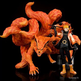 [Spot quick delivery] GK nine Lama six Naruto Immortal Nine Tail Naruto statue model boxed hand-made