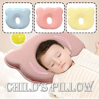 Baby Pillow Newborn Memory Foam Head Protection Infant Cushion Anti Roll Pad