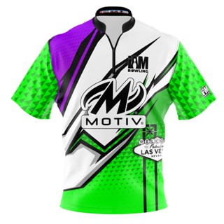 Motiv DS เสื้อโปโล แขนสั้น พิมพ์ลายโบว์ลิ่ง 2107-MT 3D