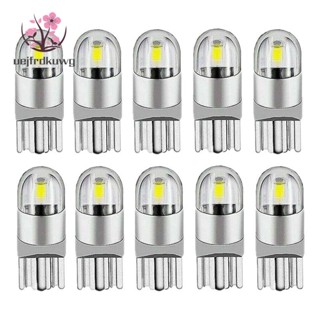 หลอดไฟ LED 6000K Canbus T10 168 194 W5W สีขาว สําหรับติดป้ายทะเบียนรถยนต์ 10 ชิ้น