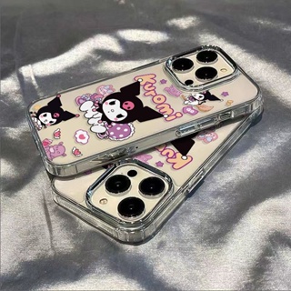 เคสโทรศัพท์มือถือนิ่ม กันกระแทก ลายคุโรมิ เรียบง่าย สําหรับ Apple Iphone 14pro 13 max 7811 12 7JGM