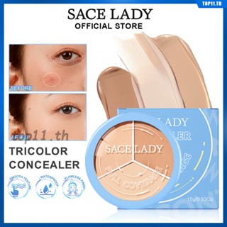 Sace Lady Concealer Foundation Matte Long Wear Oil Control Brighten 3 Color Liquid Foundation Cream Concealer Full Coverage Waterproof Professional Makeup 15g (top11.th.)