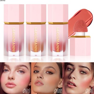 [พร้อมส่ง] Langmanni Makeup ลิควิดบลัชแปดสีเพื่อเพิ่มความสดใสให้กับรูปลักษณ์และสีติดทนนาน Natural Blush Liquid