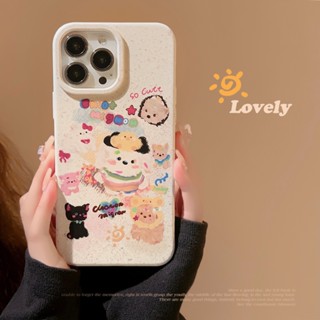 เคสโทรศัพท์มือถือ ลายสุนัข แมวน่ารัก สําหรับ ip14 iP13promax niche 13 14pm 12pro 14pro XS MAX 7 8 PLUS