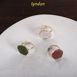 Lyndon แหวน โลหะผสมน้ํามัน ของขวัญ สําหรับผู้หญิง