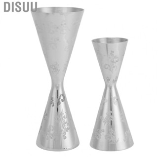 Disuu Jigger Cone  Leaves Stripe Glossy Ergonomic Stainless Steel for Bar