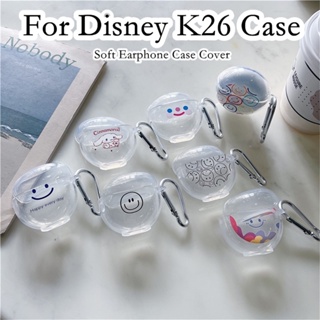 【พร้อมส่ง】เคสหูฟัง แบบนิ่ม ลายการ์ตูนดิสนีย์ K26 สําหรับ Disney K26