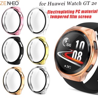 เคสป้องกัน PC ชุบ สําหรับ Huawei Watch GT 2E Gt2e Smart Watch กระจกนิรภัย แบบเต็ม