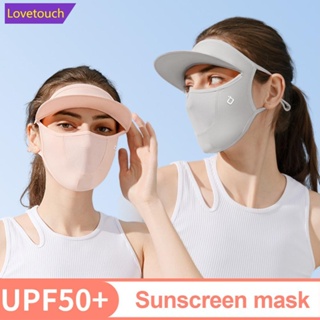 Lovetouch UPF50+ หน้ากากปิดตา ผ้าเรยอน ป้องกันรังสียูวี 3D อุปกรณ์เสริม สําหรับขับขี่กลางแจ้ง I7L2