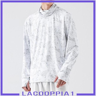 [Lacooppia1] เสื้อกันหนาว มีฮู้ด ป้องกันแดด แบบแห้งเร็ว สวมใส่สบาย เหมาะกับฤดูร้อน สําหรับผู้ชาย ตกปลา ขับขี่