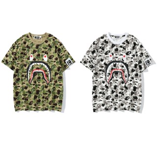 เสื้อยืด พิมพ์ลายฉลาม ครบรอบ 10 ปี Bape Future Ape สไตล์ตะวันออก สําหรับผู้ชาย