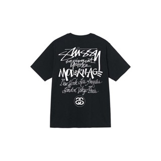 เสื้อยืดแขนสั้น พิมพ์ลายกราฟฟิติโลโก้ stussy สไตล์โมเดิร์น สําหรับผู้ชาย