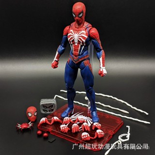 Quick-release WD Spider-Man upgraded battle suit Sony PS4 Spider-Man movable little spider hand-made doll decoration model