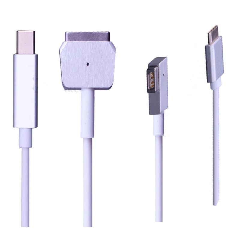 ใหม่ อะแดปเตอร์สายชาร์จ USB-C Type เป็น MagSaf* 1 2 180 ซม. สําหรับ Mac Pro Air 29W 30W 61W 65W 87W 96W