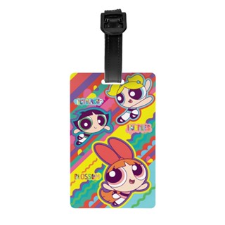 The Powerpuff Girls ป้ายแท็ก PVC 5.4*8.5 ซม. อุปกรณ์เสริม สําหรับติดกระเป๋าเดินทาง