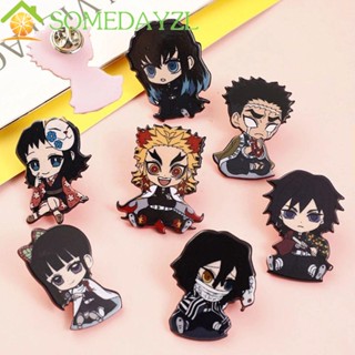 Somedayzl เข็มกลัดคอสเพลย์ อนิเมะ Demon Slayer สําหรับเพื่อน DIY