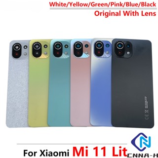 ของแท้ 100% ฝาครอบแบตเตอรี่ด้านหลัง สําหรับ Xiaomi Mi 11 Lite 5G m2101k9ag m2101k9g