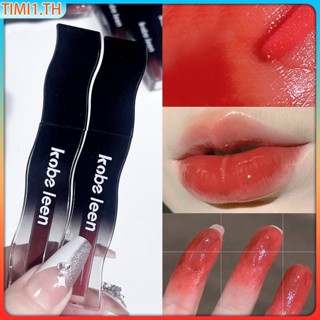 Kobeleen Mirror Lipstick ลิปสติกขนนกสีดำถือแต่งหน้าสีขาวไม่ติดถ้วยลิปสติกแบบน้ำแก้วลิปกลอส | เวลา1