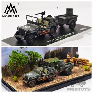 Timemicro MoreArt โมเดลรถยนต์ 1:64 Willys MB Diecast