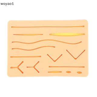 [woyao1] แผ่นซิลิโคนจําลอง สําหรับฝึกบาดแผล ผ่าตัด
