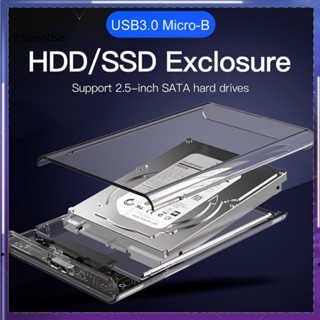 Phoneuse กล่องฮาร์ดดิสก์ USB 30 SATA SDD HDD ความเร็วสูง 25 นิ้ว สําหรับเดสก์ท็อป