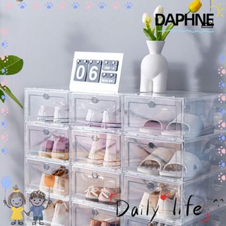 Daphne กล่องพลาสติกใส แบบหนา สําหรับใส่รองเท้า 1 2 4 ชิ้น