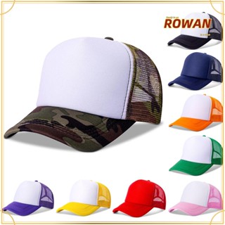 Rowans หมวกเบสบอล ผ้าตาข่าย ด้านหลังแบน สําหรับผู้ชาย ผู้หญิง