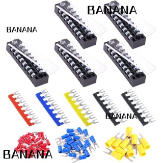 Banana1 แถบขั้วต่อสกรู แถวคู่ 8 ตําแหน่ง 600V 15A 70 ชิ้น (5 ชุด)